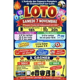 Loto des sapeurs pompiers de Chateauneuf sur loire 