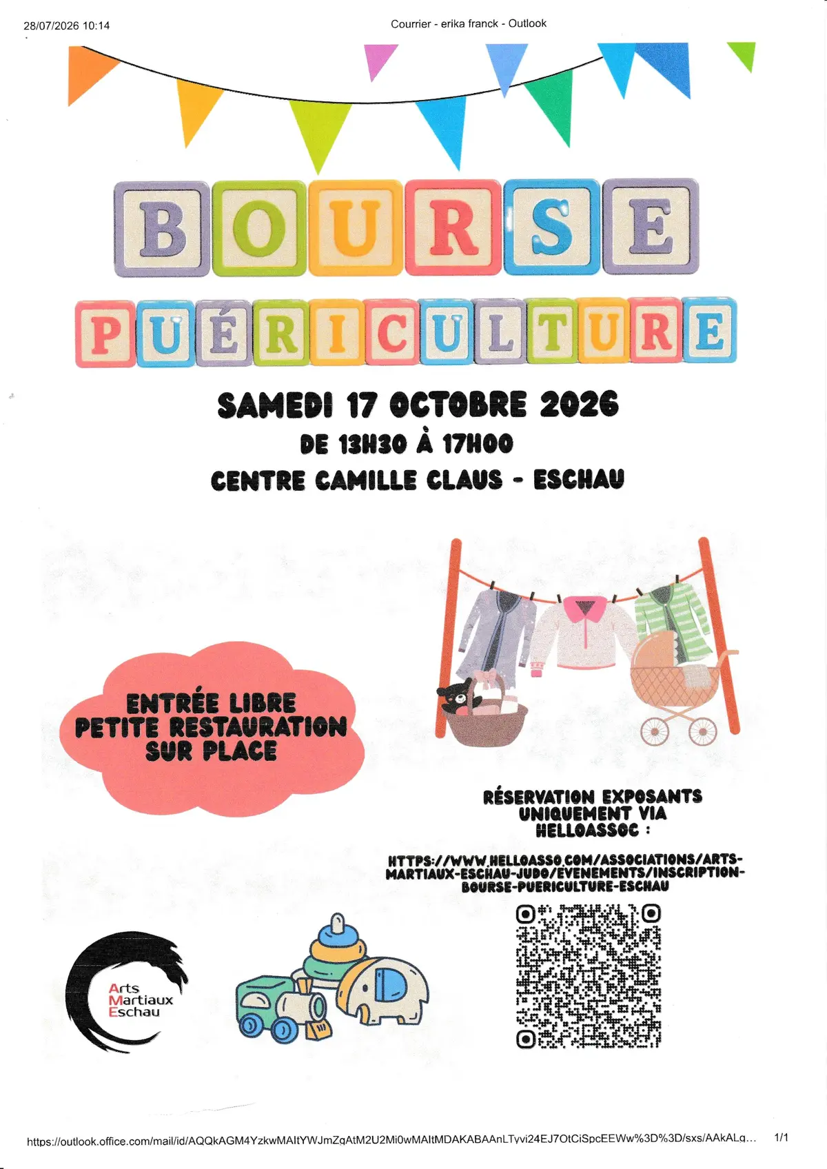 Bourse jouets puériculture vêtements enfants adultes