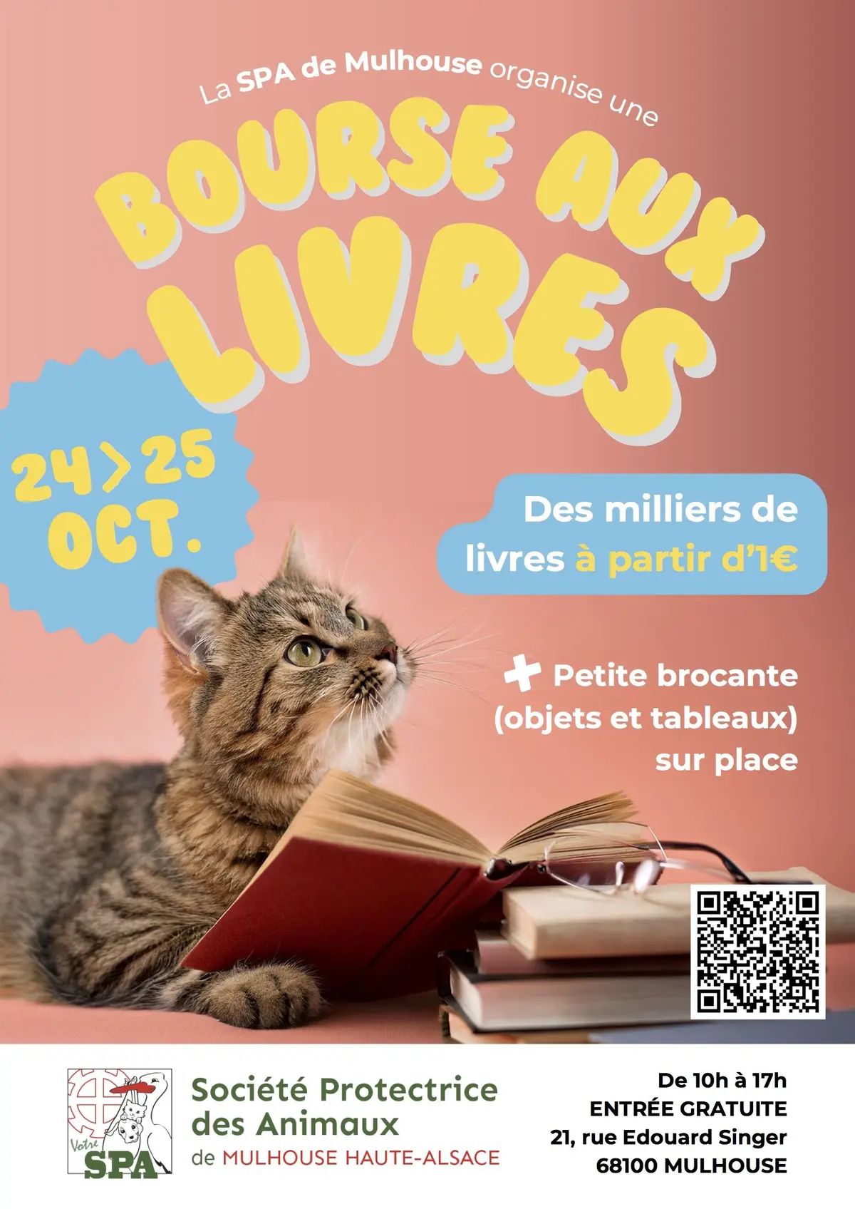 Bourse aux livres à la SPA de Mulhouse