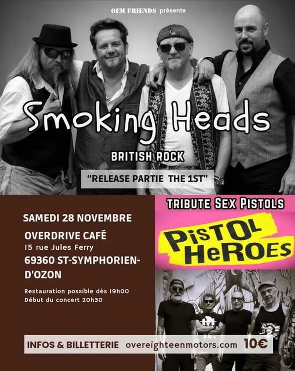 Release Party - Smoking Heads + Pistols Heroes 
