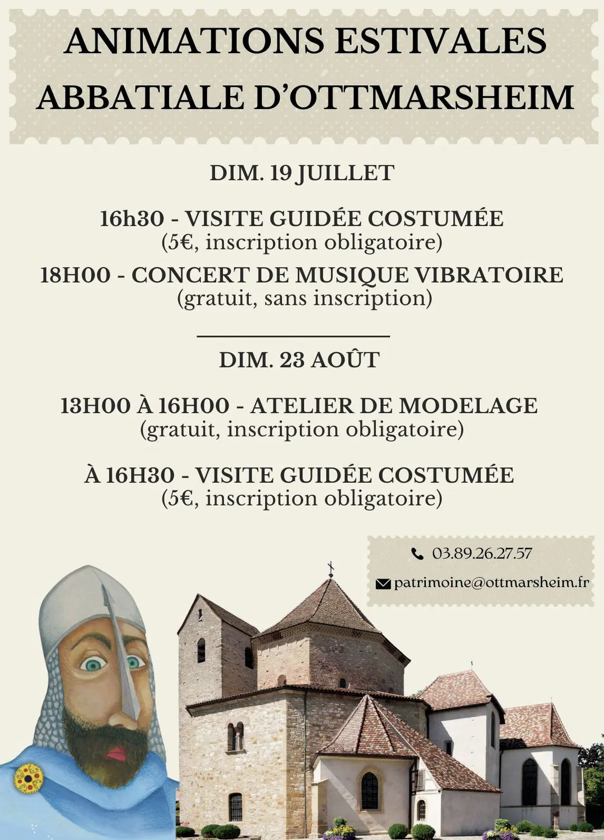 Visite guidée costumée et concert de musique vibratoire