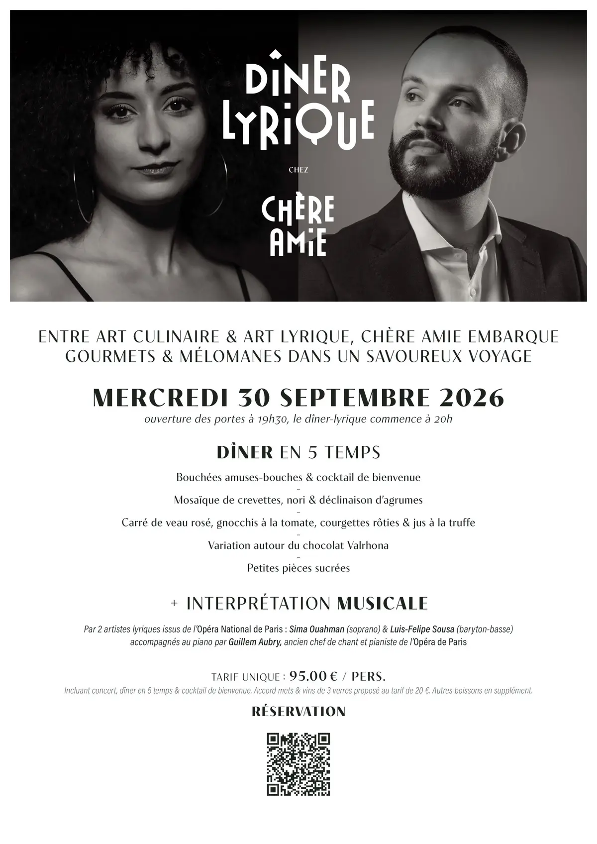 Dîner Lyrique chez Chère Amie