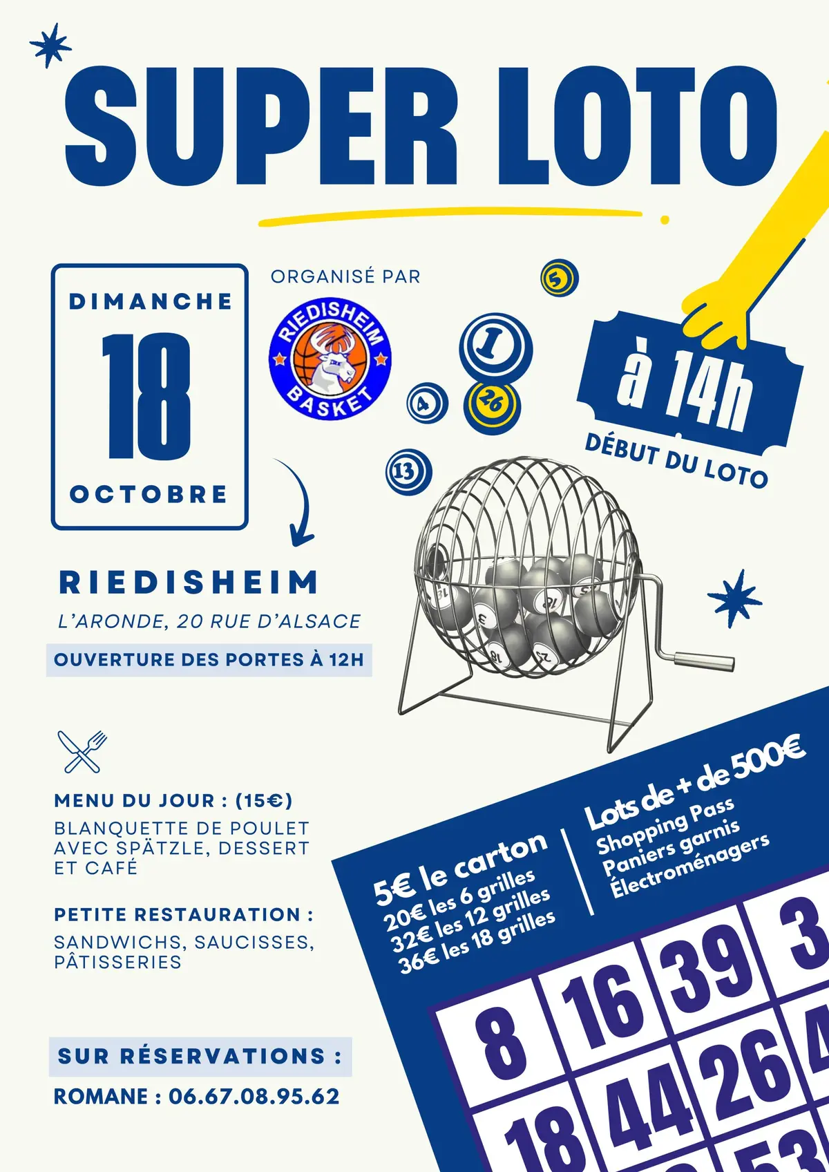 Super Loto de l'ASCAR Riedisheim Basket