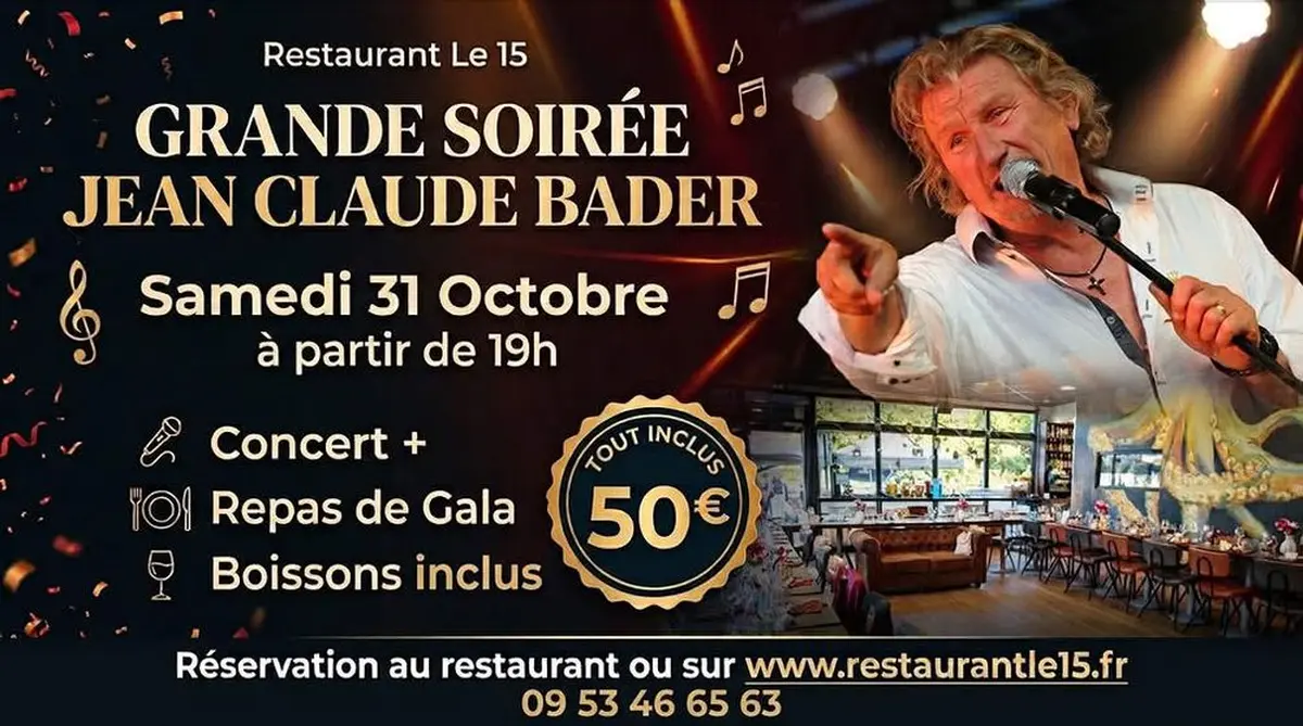 Soirée spéctacle Jean Claude BADER nous chante Johnny Halliday