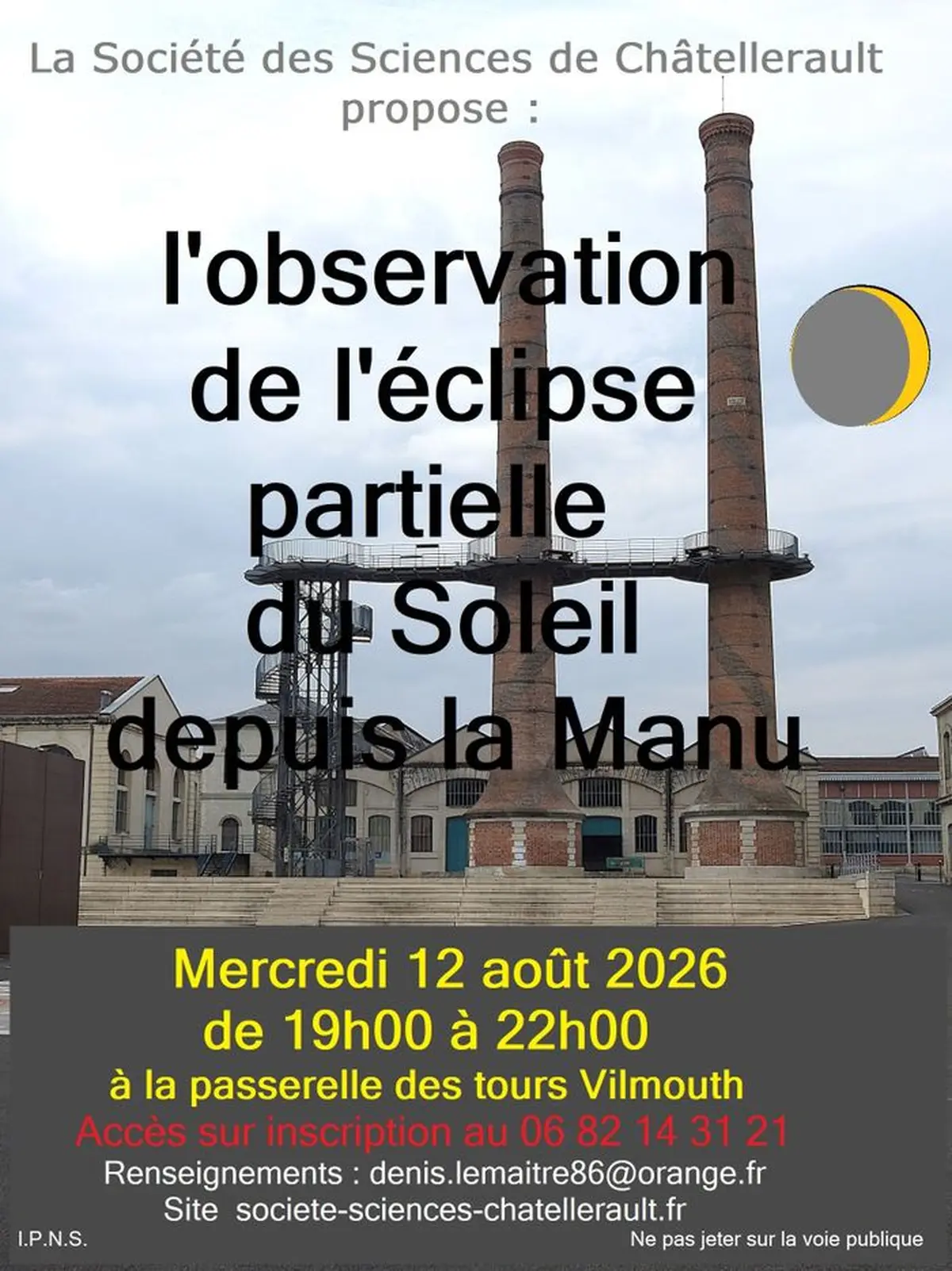 Accompagnement de l'observation de l'éclipse solaire partielle