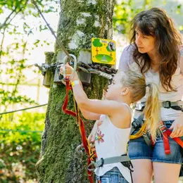 Accrobranche et course d'orientation