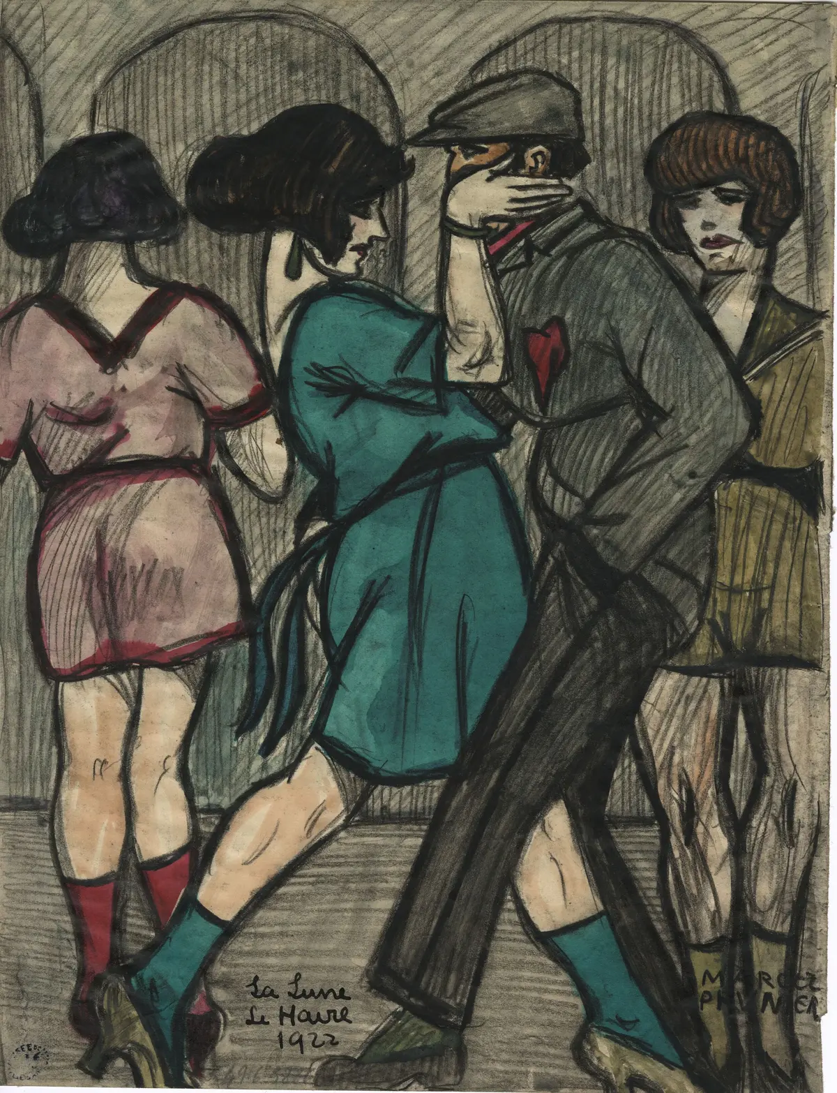 Accrochage Marcel Prunier. Dessiner les années folles