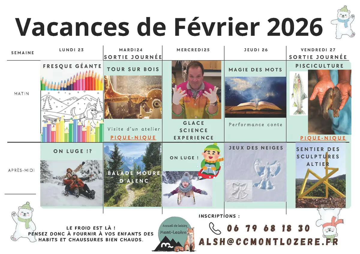 Accueil De Loisirs Du Bleymard : Vacances De Février