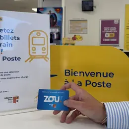 Acheter des billets de train Zou ! directement dans un bureau de La Poste en région Sud