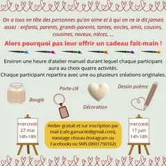 Activité manuelle : fête des gens qu'on aime