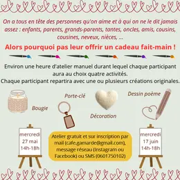 Activité manuelle : fête des gens qu'on aime