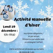Activité manuelle hiver