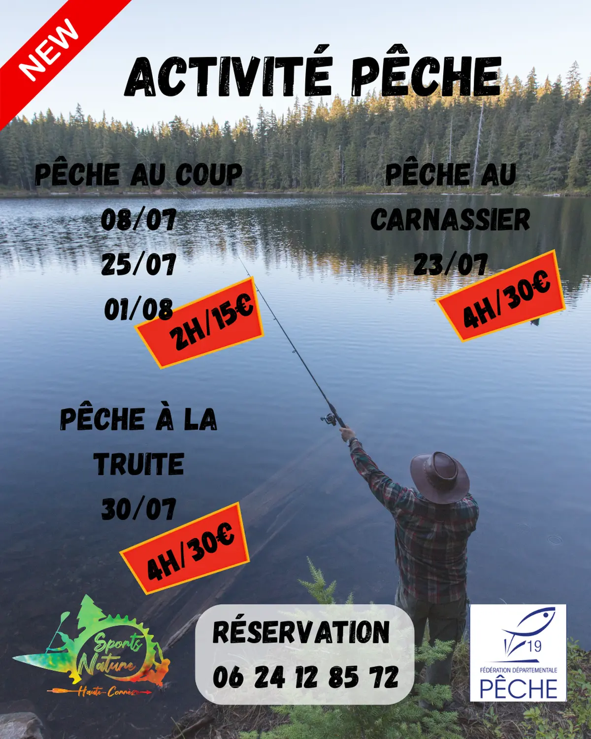 Activité pêche à la truite
