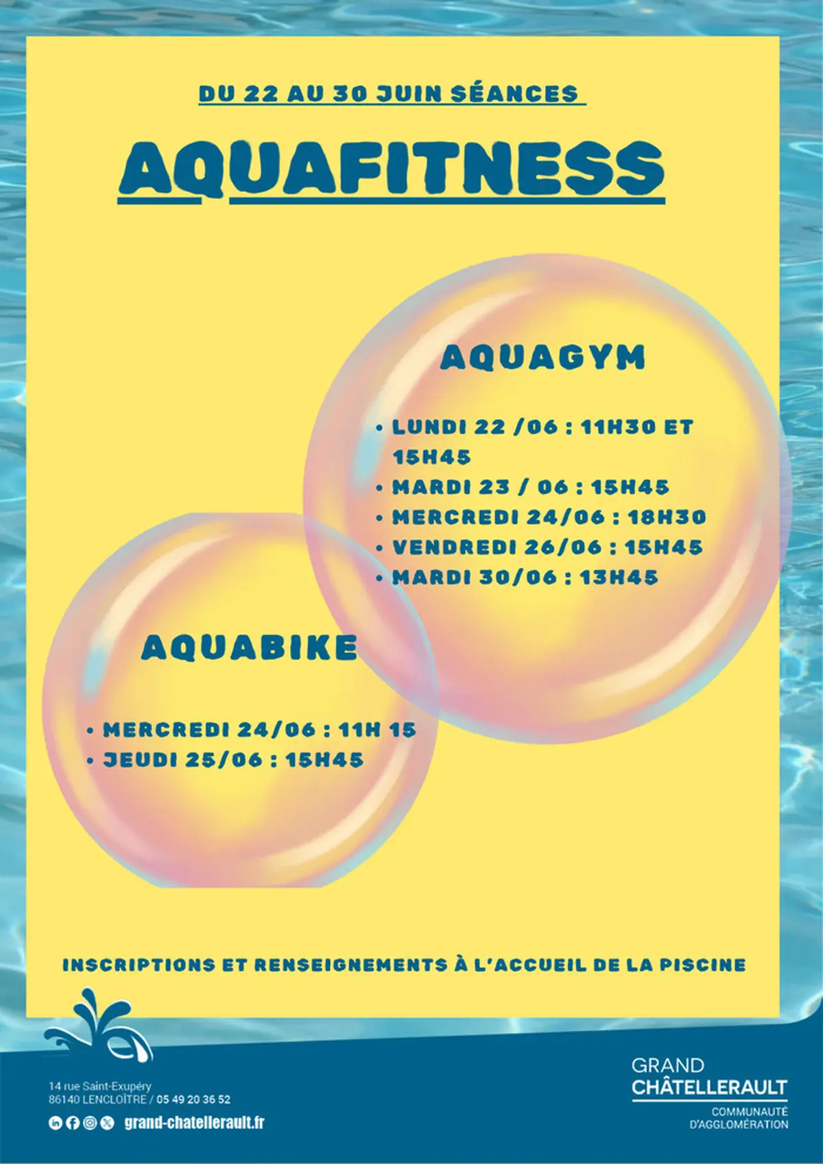 Activités aquafitness