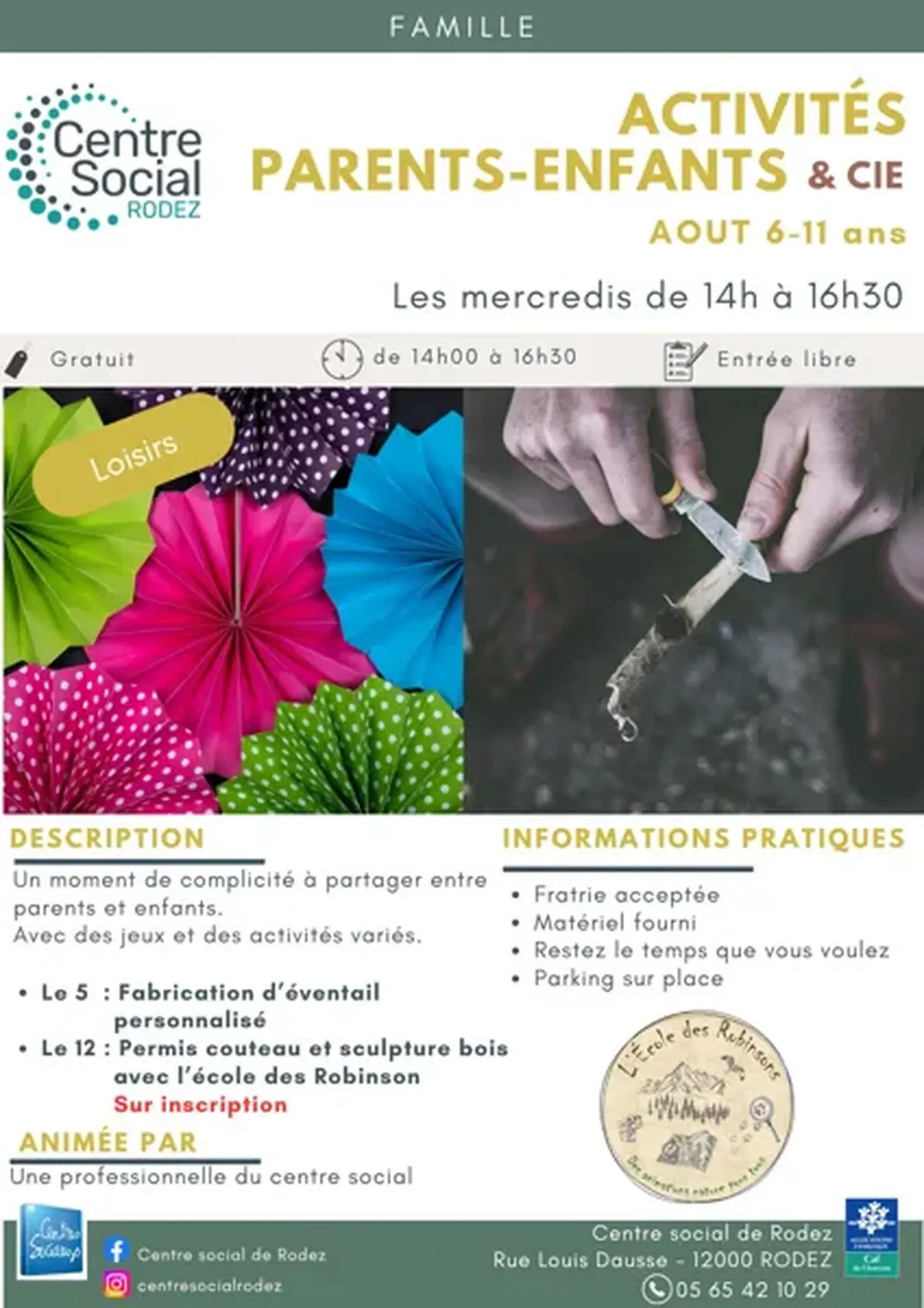 Activités parents & enfants (6-11 ans)