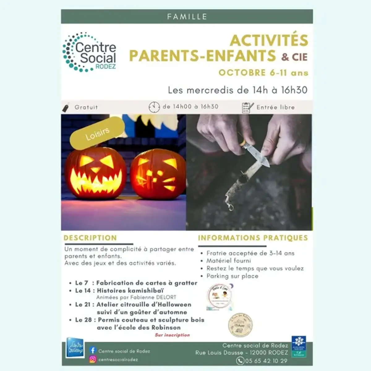 Activités parents & enfants (6-11 ans)