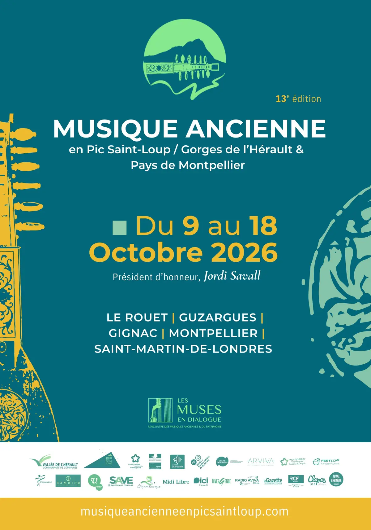 Festival de musique ancienne en Pic St Loup,Gorges Hérault &Pays de Montpellier