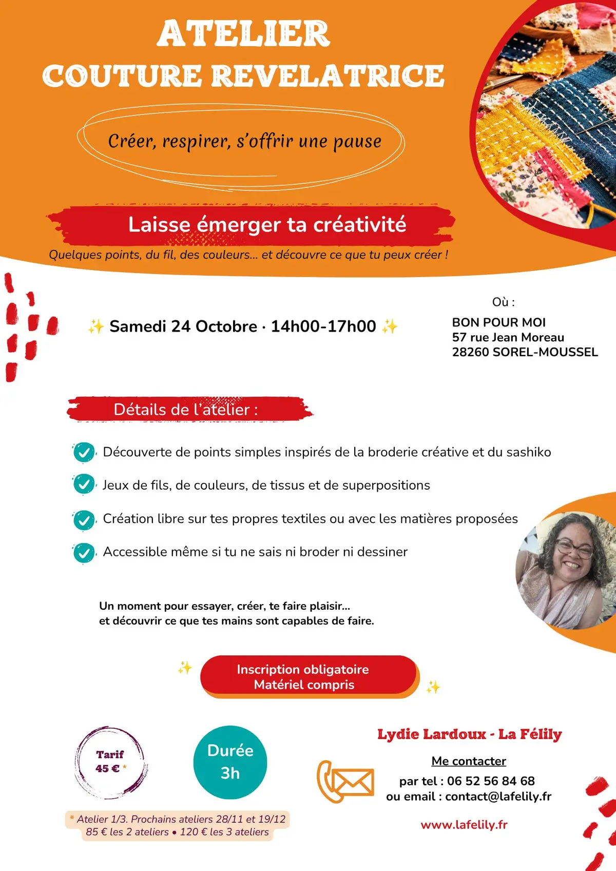 Laisse émerger ta Créativité - Atelier de Couture Révélatrice