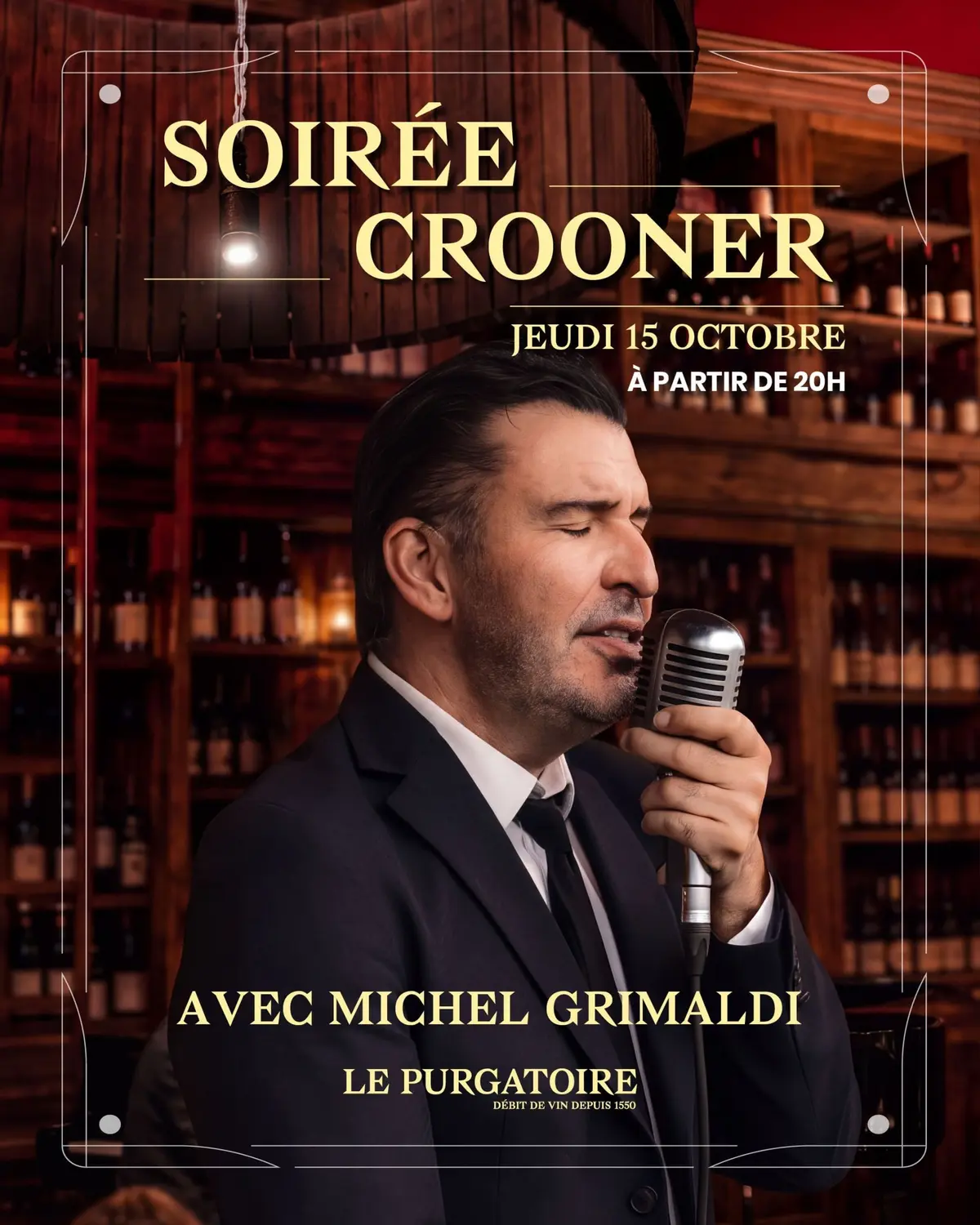 Soirée Crooner au Purgatoire ! 