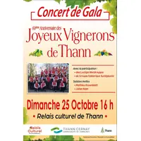 Concert de gala du 60ème anniversaire des Joyeux Vignerons de Thann &copy; Joyeux Vignerons de Thann