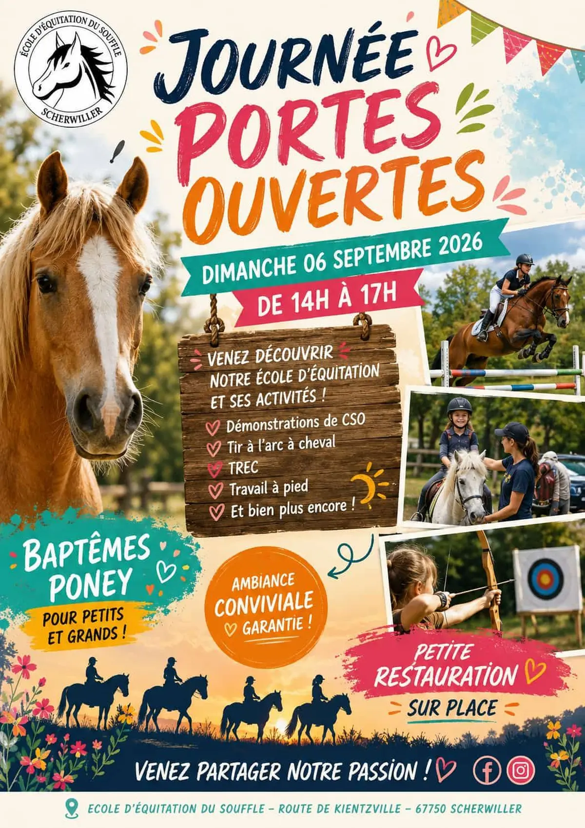 Portes ouvertes à l'école d'équitation du Souffle