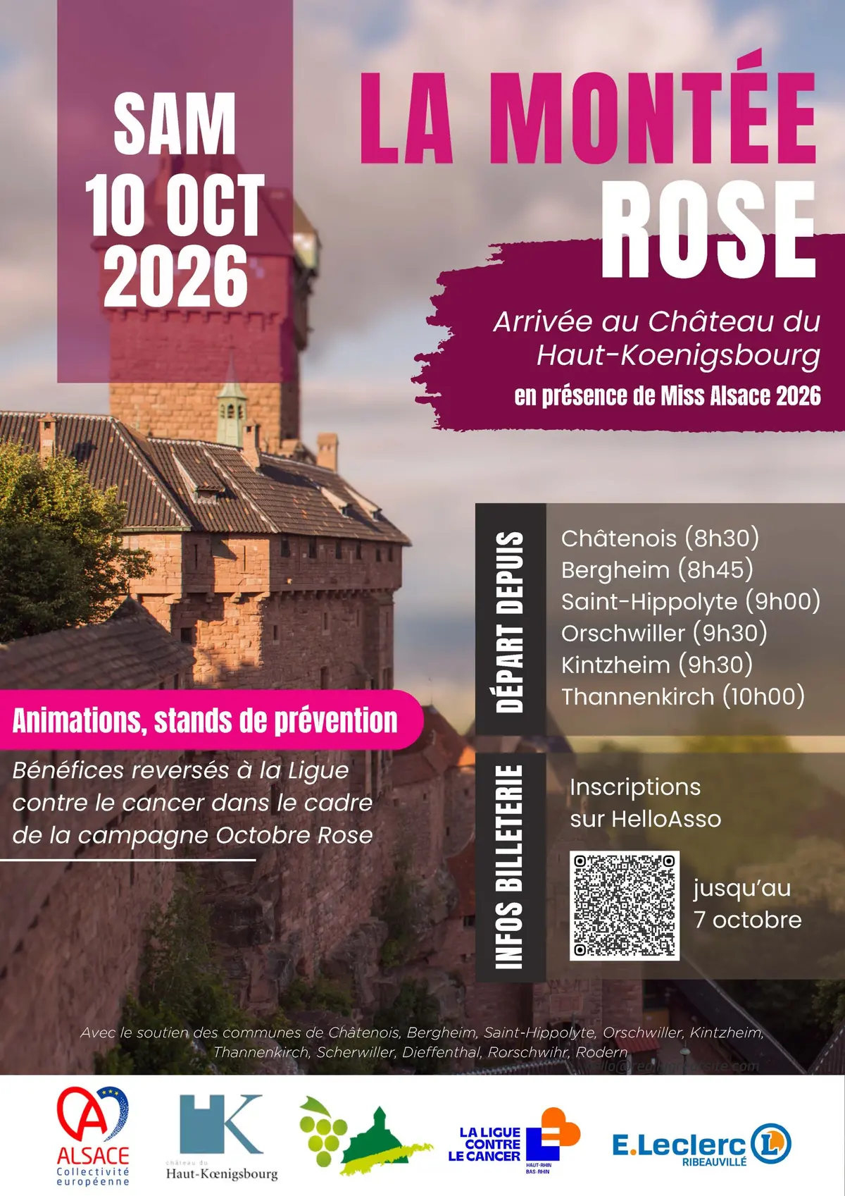 La Montée Rose : Châtenois au départ de la 3e édition