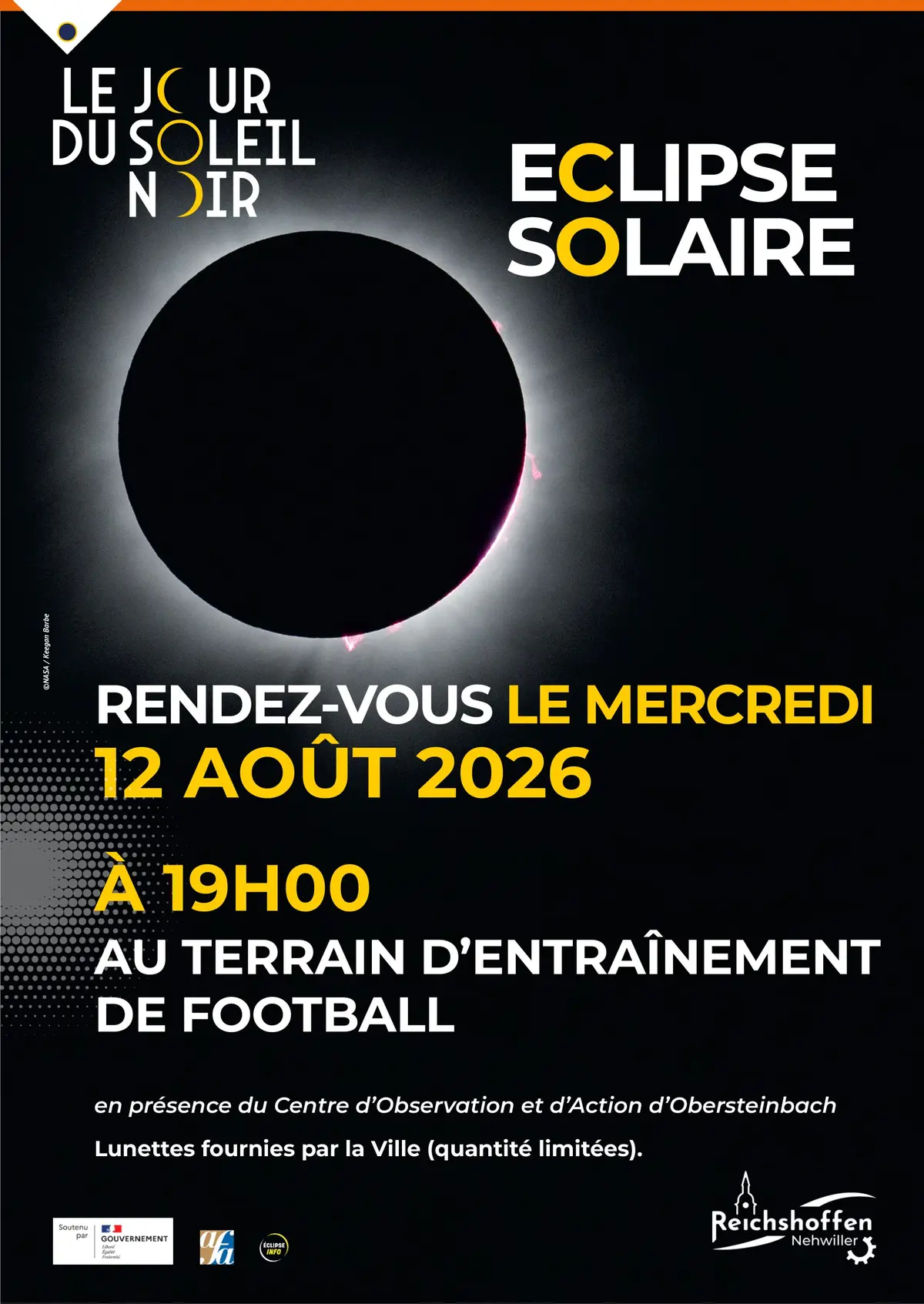 Observation de l'éclipse solaire