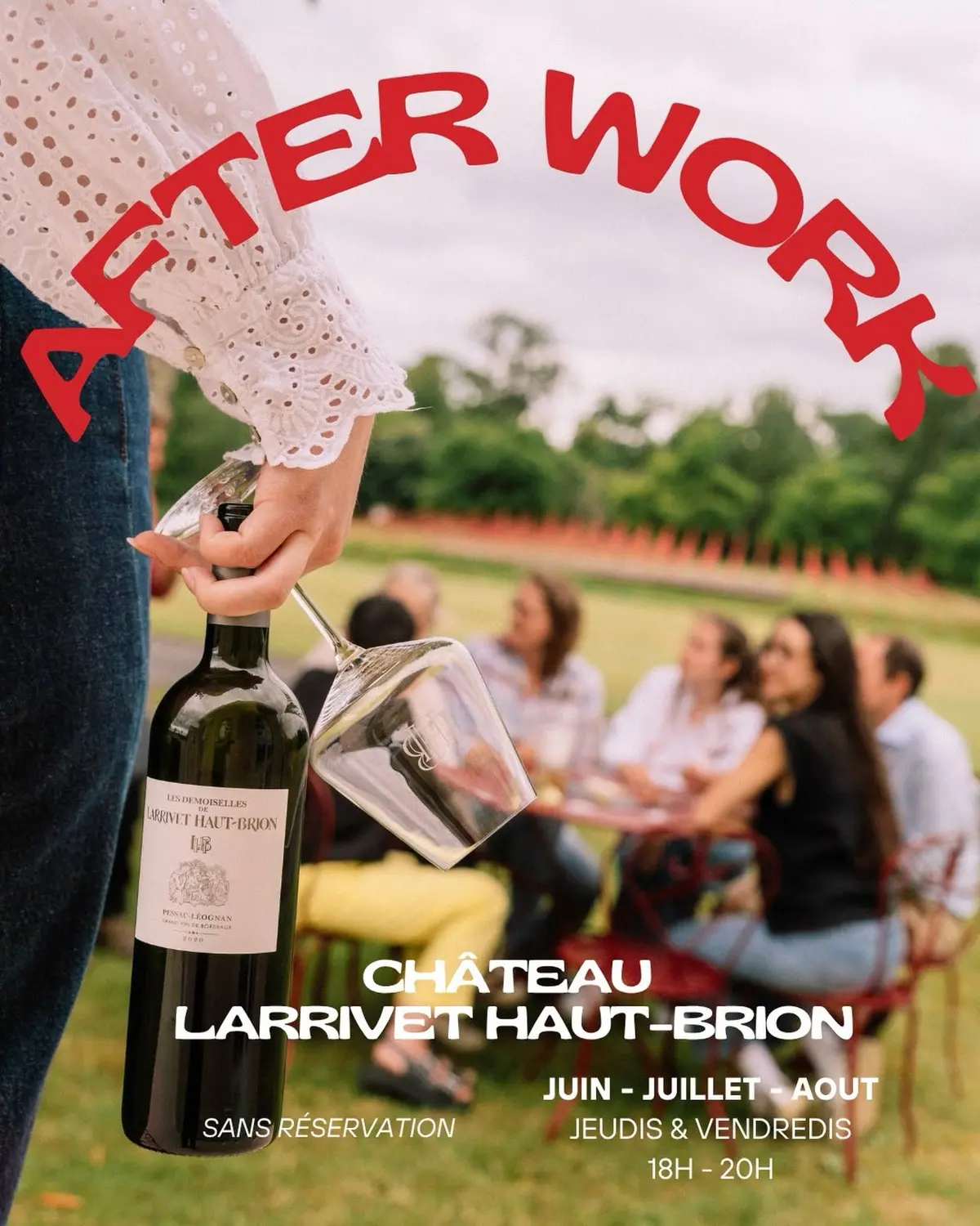 Afterwork au Château Larrivet Haut-Brion