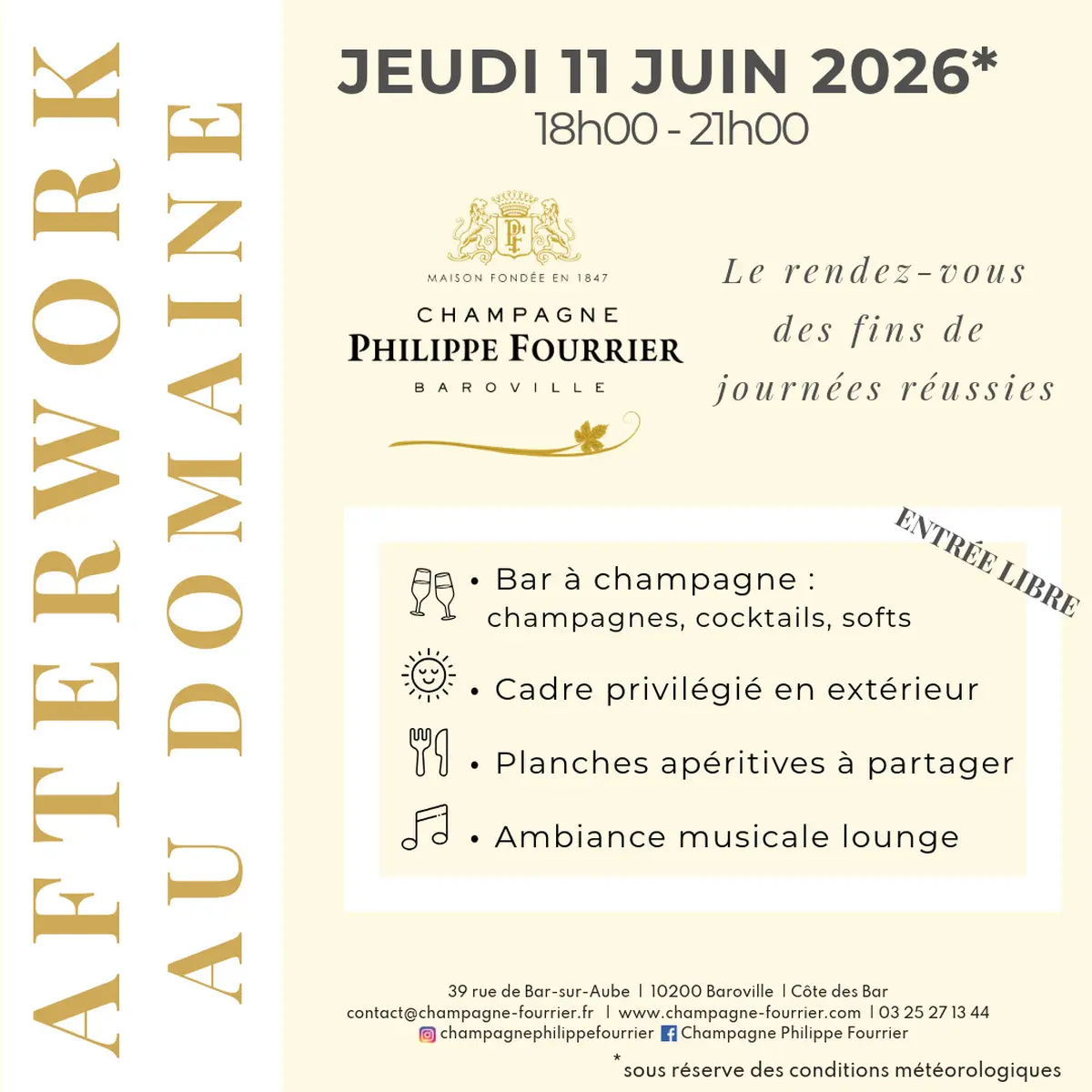 Afterwork - Champagne Philippe Fourrier
