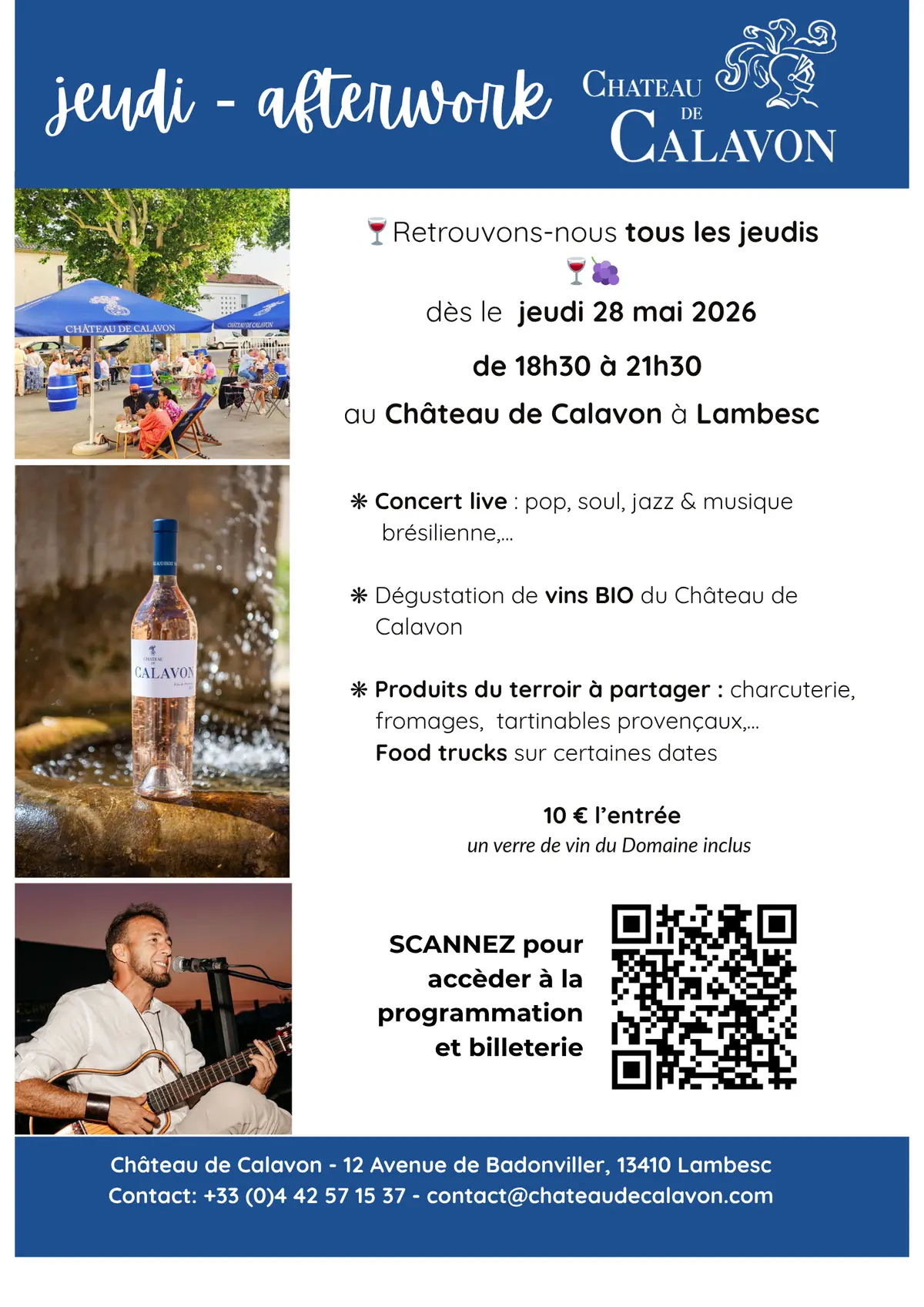 Afterwork piano au château de Calavon