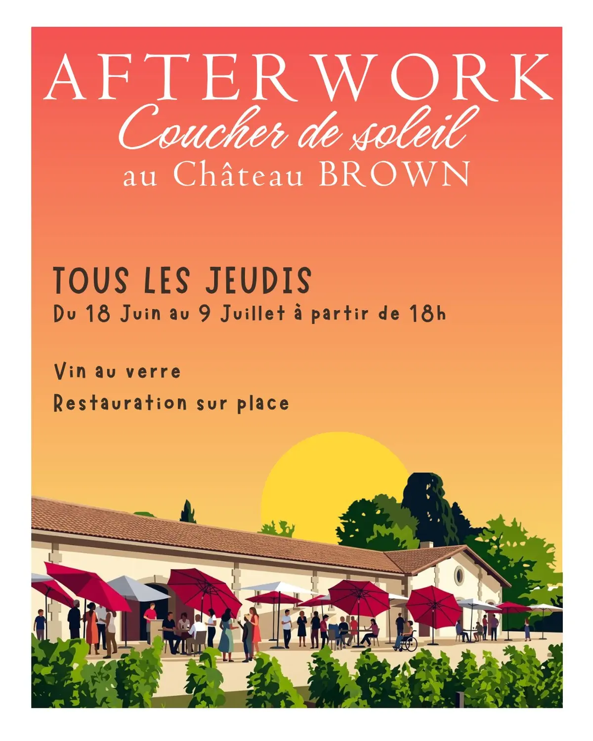 Afterworks au Château Brown