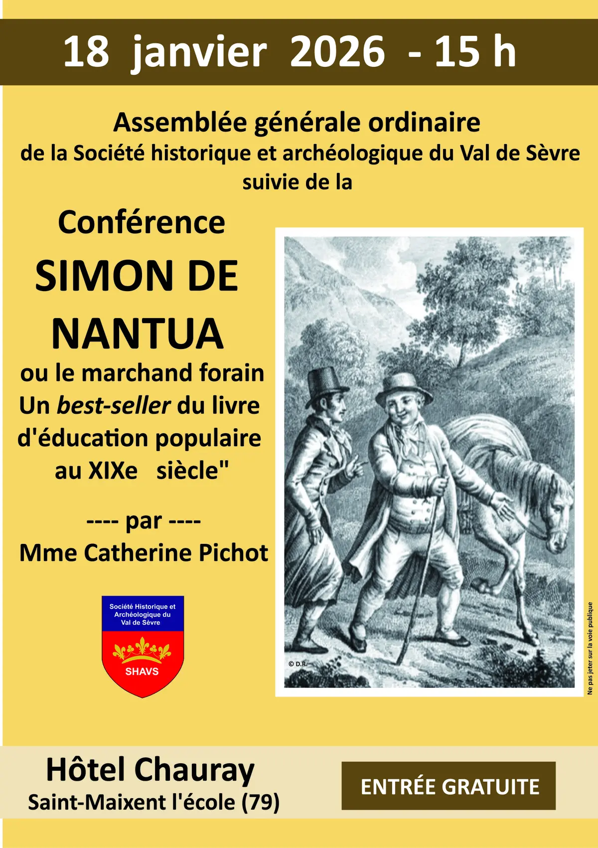 AG et Conférence : Simon de Nantua ou le marchand forain