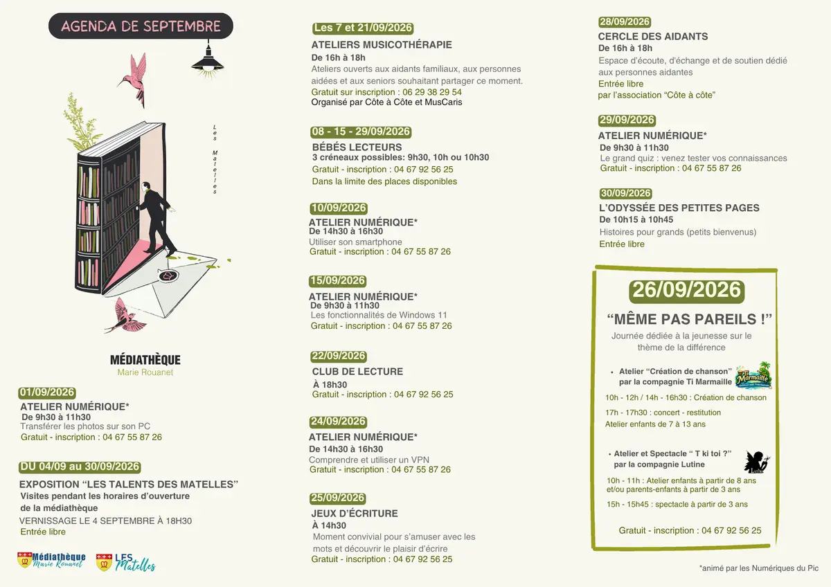 Agenda de la médiathèque
