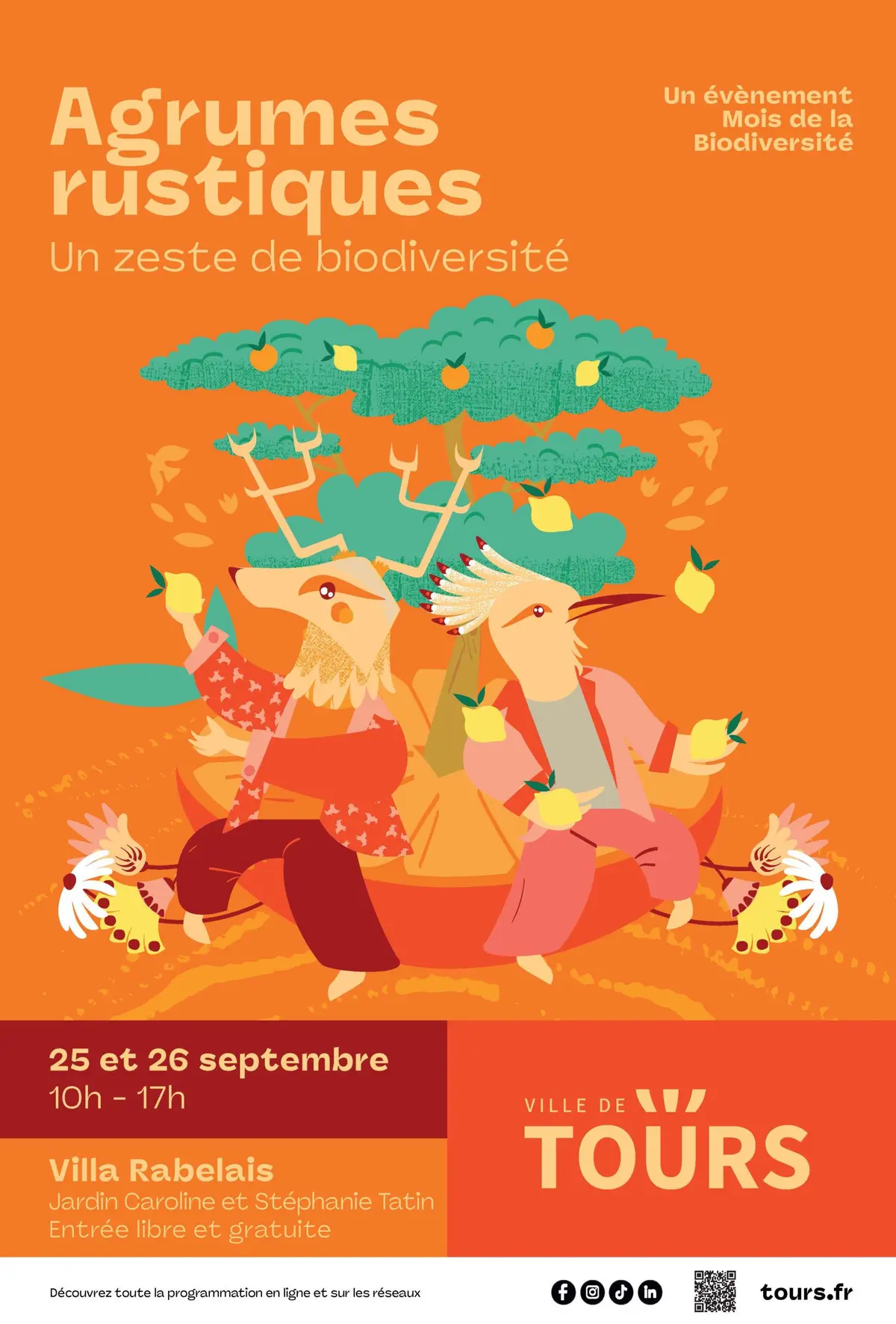 Agrumes rustiques et biodiversité à Tours, à la Villa Rabelais