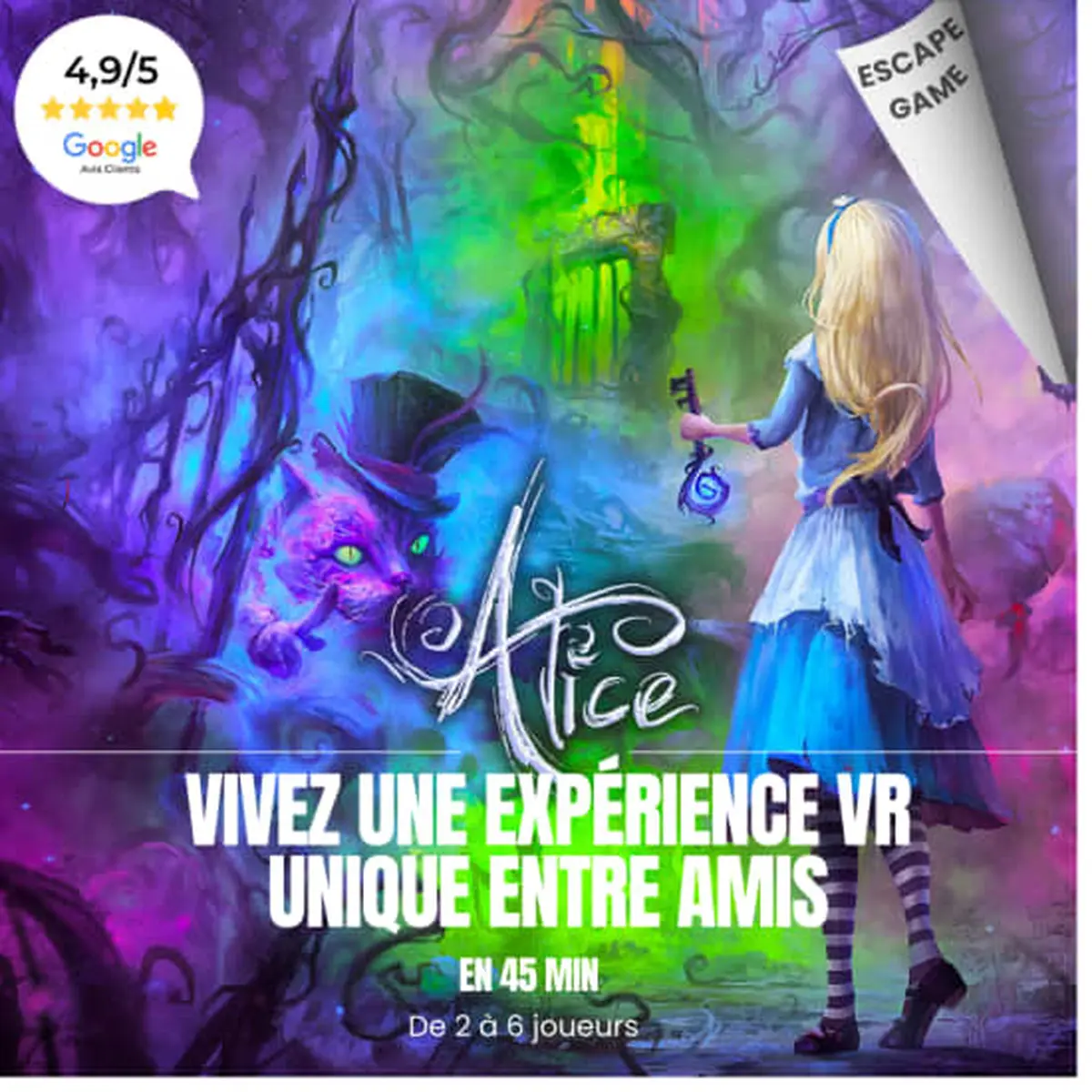 Alice VR &ndash; Escape game immersif inspir&eacute; du Pays des Merveilles