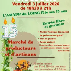 AMAPP du Loing : fête de l'été et fête de ses 15 ans