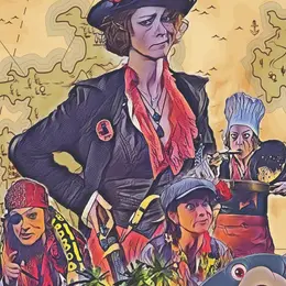 Ambre la rouge et l'île mystérieuse
