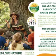 Animation Balade contée et fabrication de jouets par Eure-et-Loir Nature - Morancez