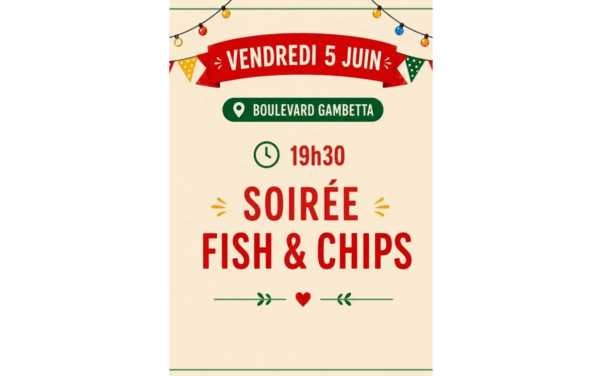 Animation commerciale : soirée fish and chips