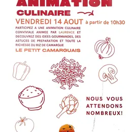 Animation culinaire au Moulin coopératif de Mouriès