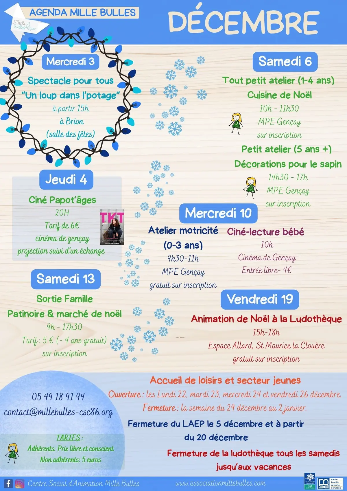 Animation de Noël à la Ludothèque. Gratuit, sur inscription.