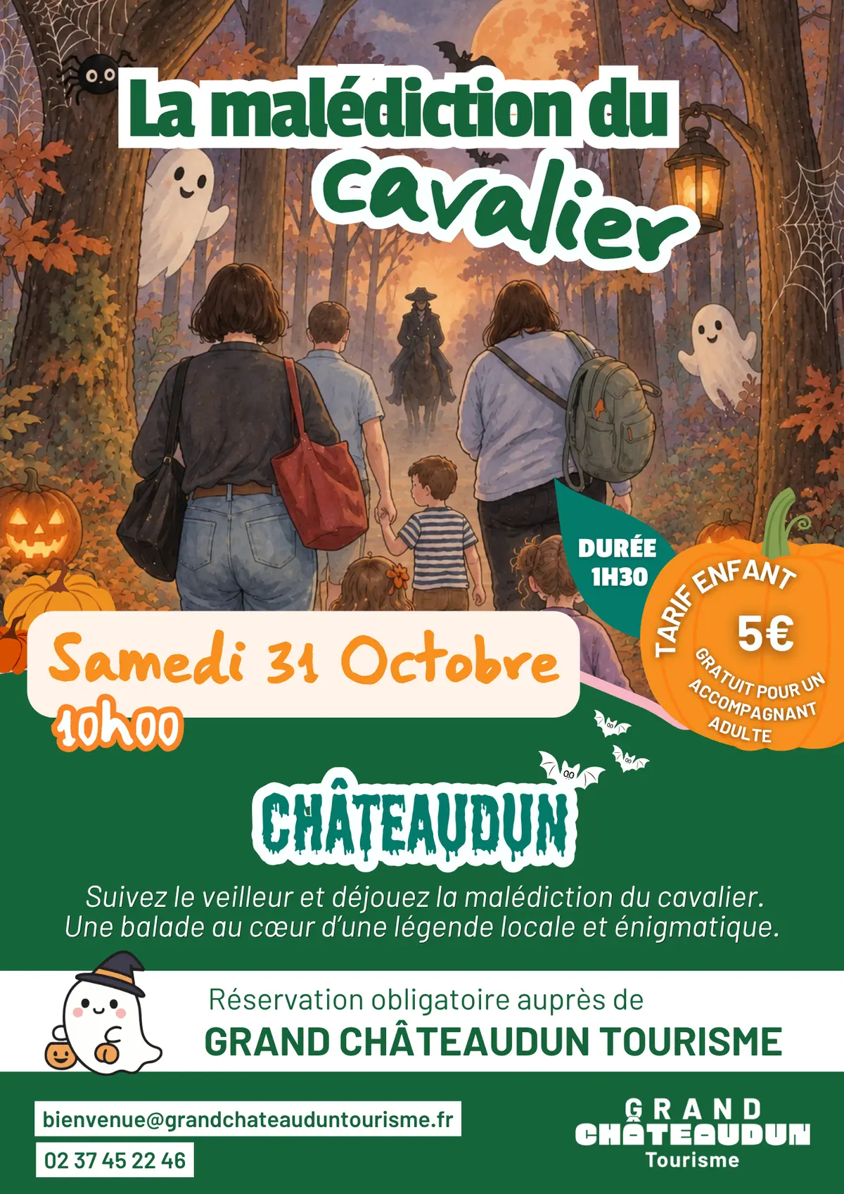 Animation enfant pour Halloween - La malédiction du cavalier