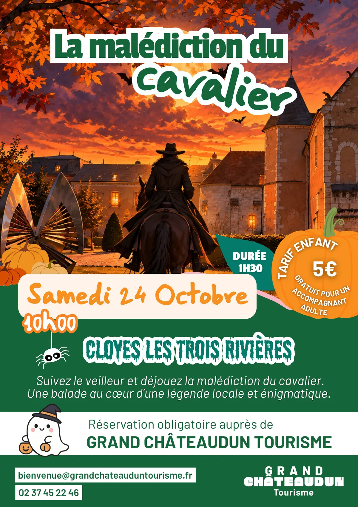 Animation enfant pour Halloween - La malédiction du cavalier