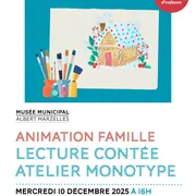 Animation Famille au Musée Marzelles - Lecture contée et atlier monotype  ?