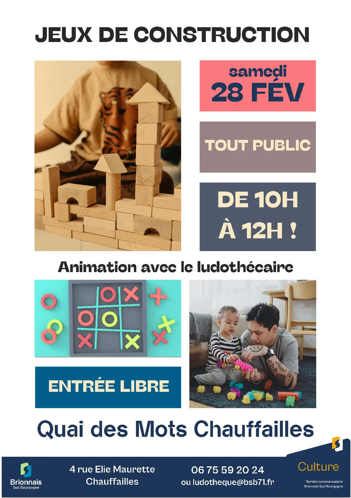 Animation jeux de construction