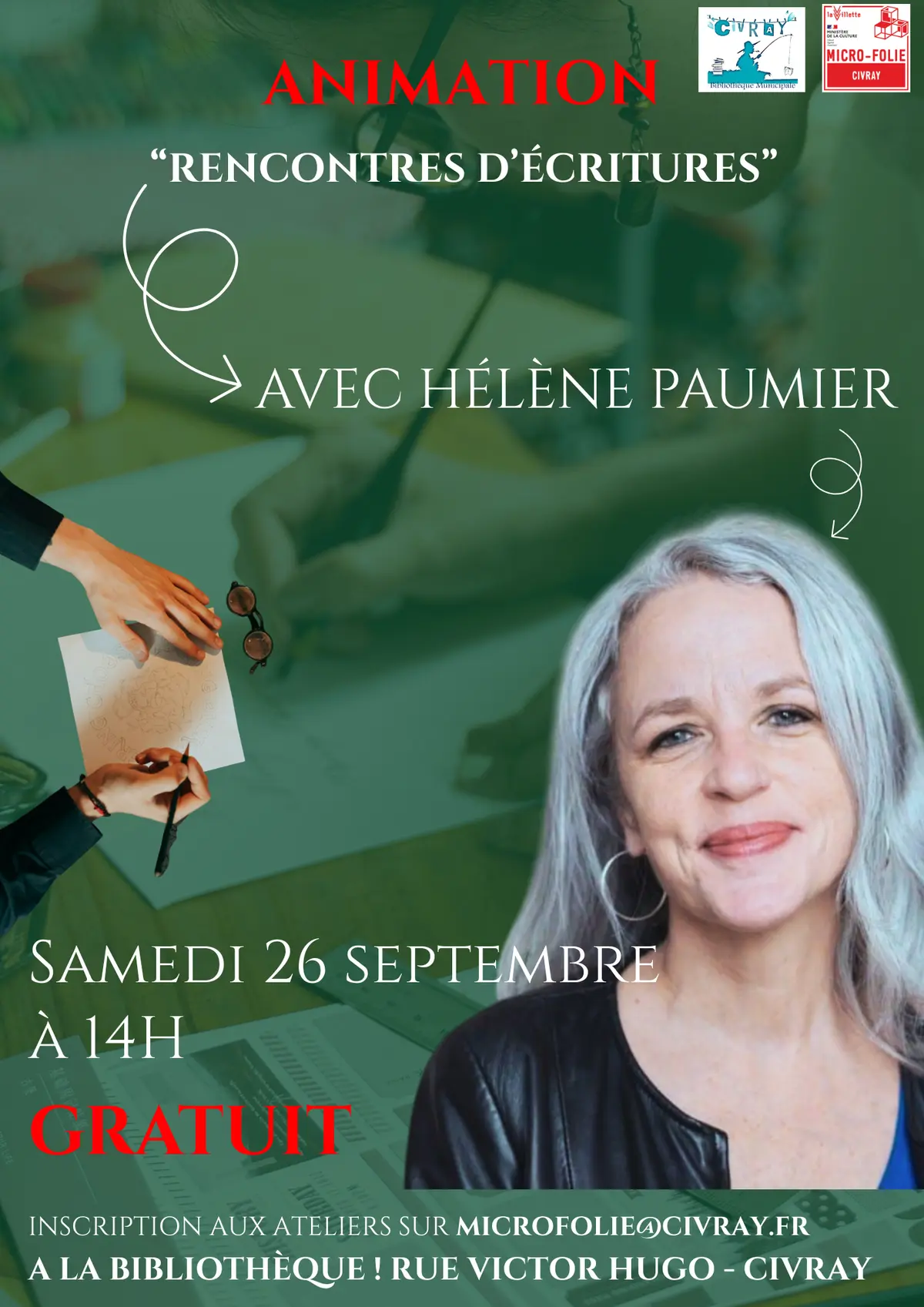 Animation Rencontre d'écritures avec Hélène Paumier