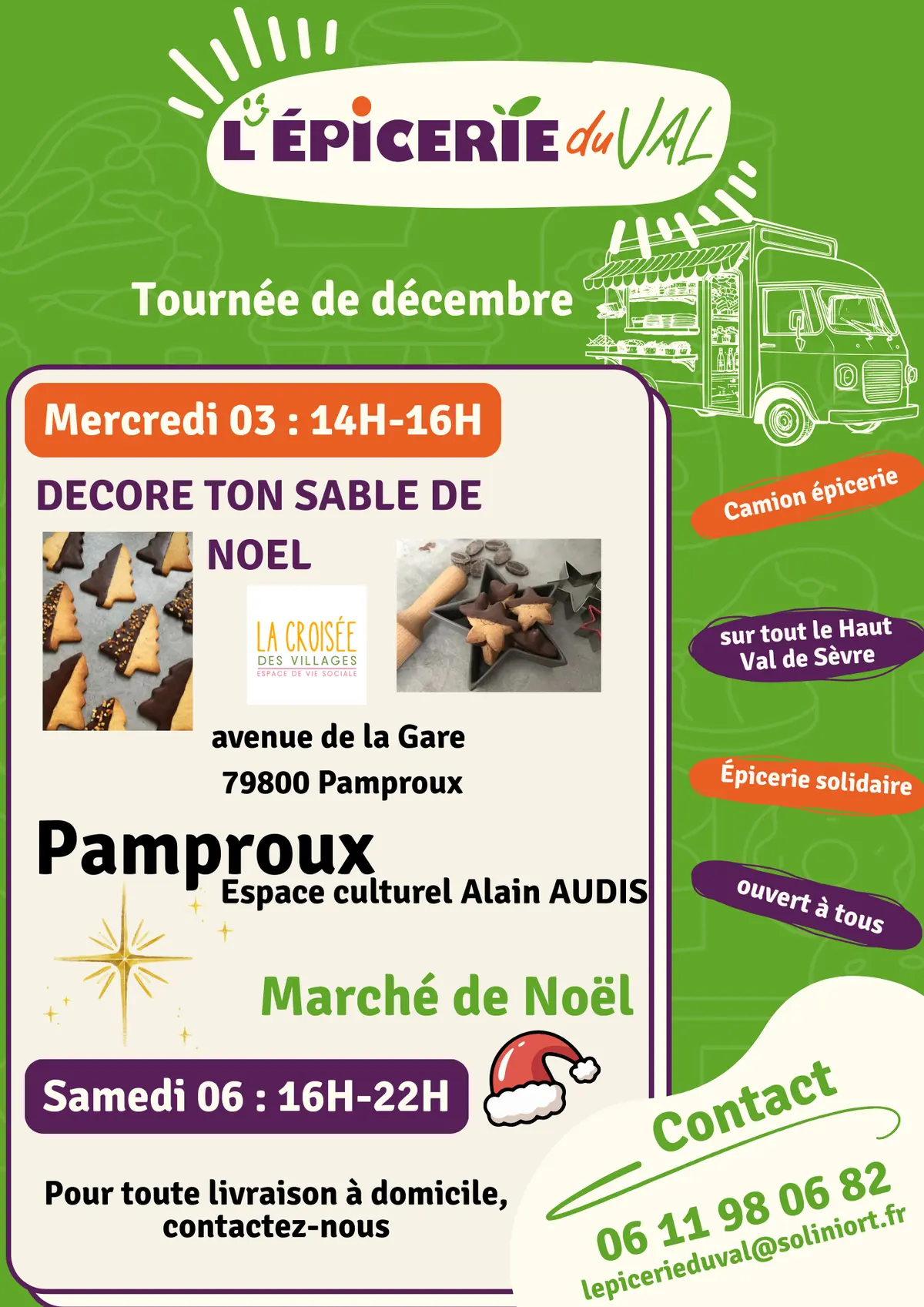 Animation sablé de Noël et Marché de Noël