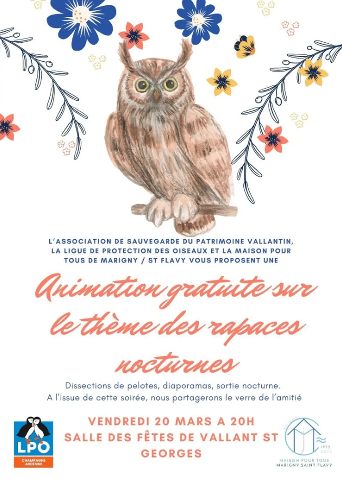 Animation sur les rapaces nocturnes à Vallant-Saint-Georges