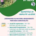 Animations au jardin de la Régie : animation sculpture sur citrouille