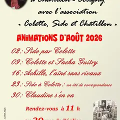 Animations autour de Colette août